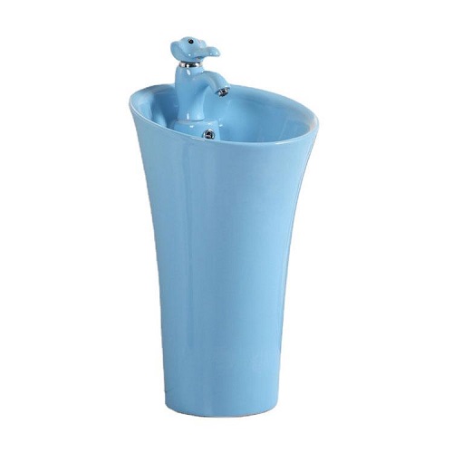 Chậu rửa mặt dành cho trẻ em màu vàng MKV-090 (Giá chưa vòi - 5 màu sắc) - Image 3