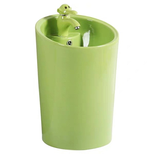 Chậu rửa mặt dành cho trẻ em màu xanh MKV-089 (Giá chưa vòi - 5 màu sắc) - Image 6