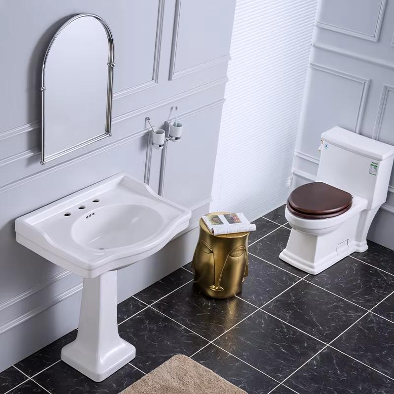Chậu rửa mặt kèm chân lavabo Miken MK-PB1318