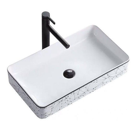 Chậu rửa mặt kèm chân lavabo Miken MK-PB1318 - Image 4