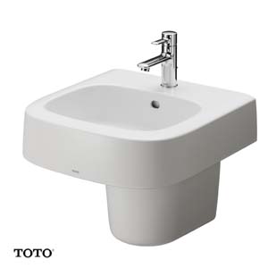 Chậu rửa mặt lavabo âm bàn TOTO LW1536V-TL516GV - Image 5