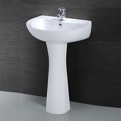 Chậu rửa mặt lavabo chân dài CAESAR L2155 P2440