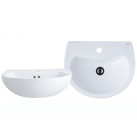 Chậu rửa mặt lavabo chân dài CAESAR L2360 P2437 - Image 4
