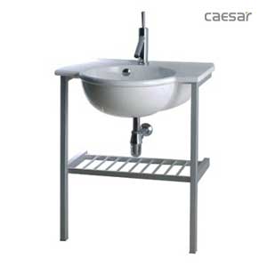 Chậu rửa mặt lavabo chân inox CAESAR LF5304 AS004