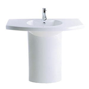 Chậu rửa mặt lavabo chân lửng CAESAR L2155 P2441 - Image 4