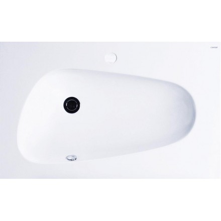 Chậu rửa mặt lavabo chân lửng CAESAR L2360 P2439 - Image 4