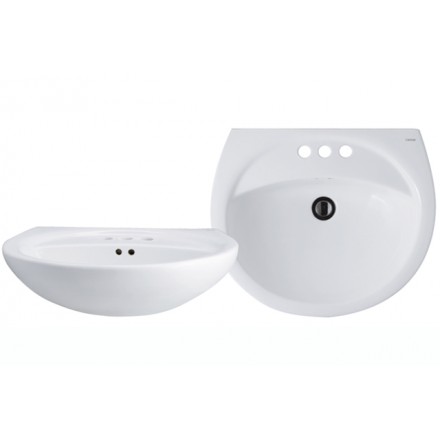 Chậu rửa mặt lavabo chân lửng CAESAR L2560 P2441 - Image 3