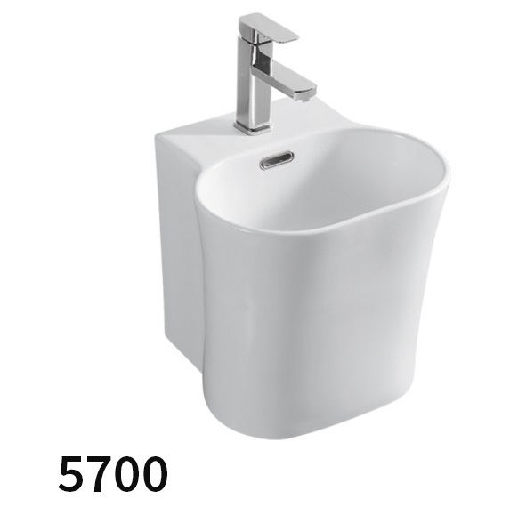 Chậu rửa mặt lavabo chân lửng Kolni 5100B - Image 5