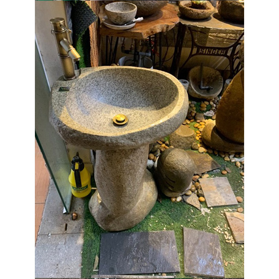 Chậu rửa mặt lavabo đá cuội Tây Bắc LC110 - Image 3