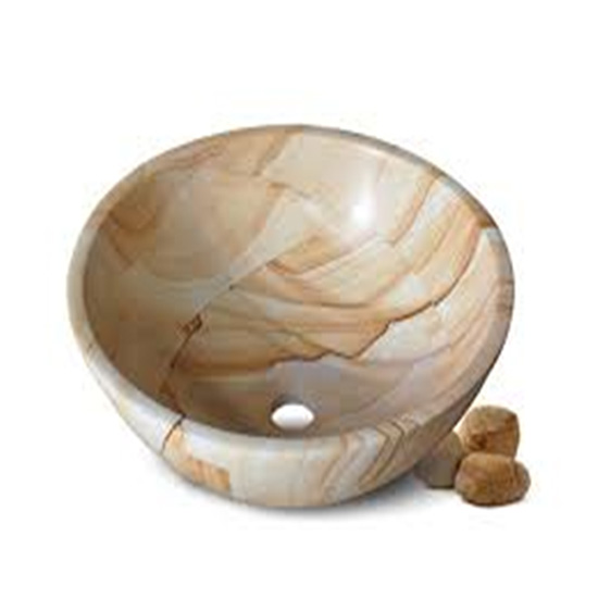 Chậu rửa mặt lavabo đá cuội Tây Bắc LC521 - Image 3