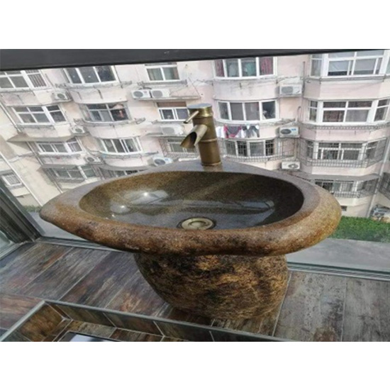 Chậu rửa mặt lavabo đá cuội Tây Bắc LC521 - Image 5