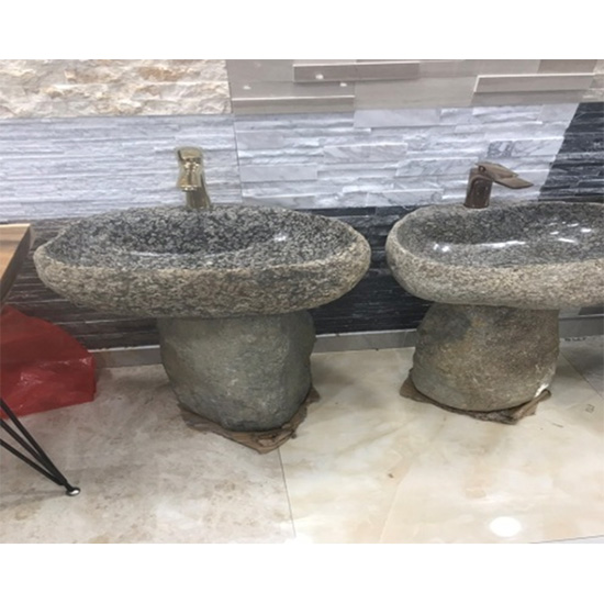 Chậu rửa mặt lavabo đá cuội Tây Bắc LC666 - Image 3