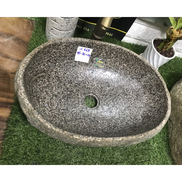 Chậu rửa mặt lavabo đá cuội Tây Bắc VB041 - Image 3