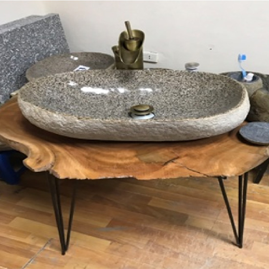 Chậu rửa mặt lavabo đá tự nhiên NT08 - Image 3