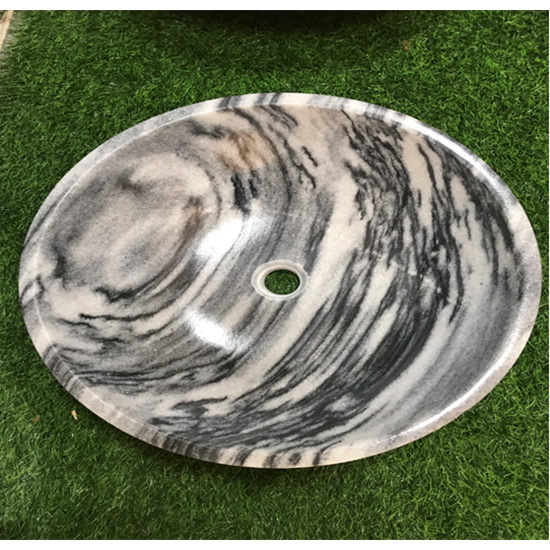 Chậu rửa mặt lavabo đá tự nhiên TN01 (41x41cm) - Image 4