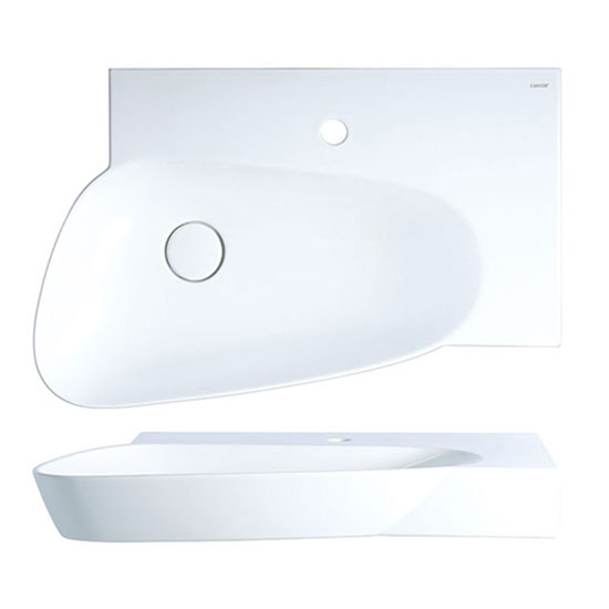 Chậu rửa mặt lavabo dương bàn CAESAR LF5224 - Image 4