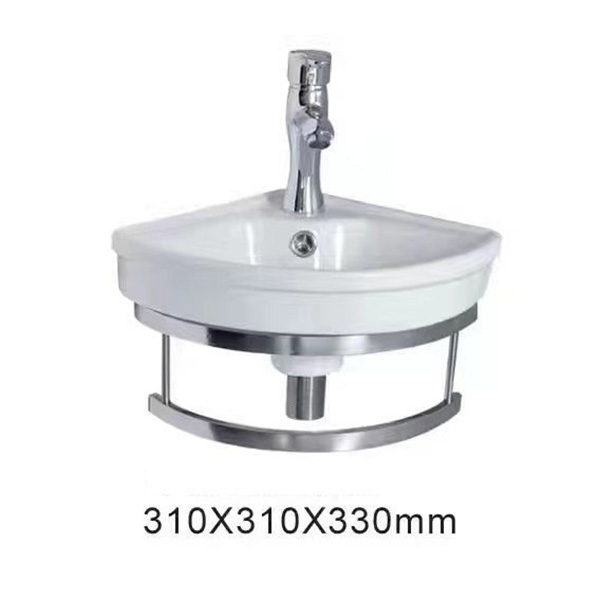 Chậu rửa mặt lavabo dương bàn đá hình ô van KOKKU 376-1 (415x335x150mm) - Image 6