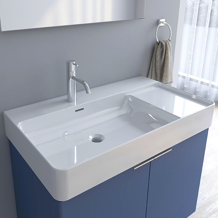 Chậu rửa mặt lavabo dương bàn ELIMEN LW1816 - Image 3