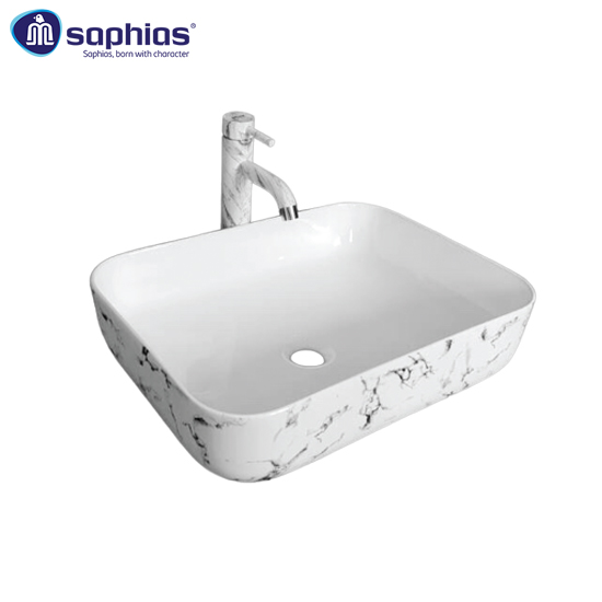 Chậu rửa mặt lavabo dương bàn Saphias TS-8008 - Image 3