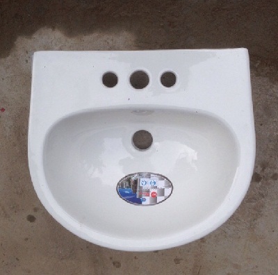 Chậu rửa mặt lavabo dương vành đá hình vuông Homaya K306 (600x400x180 / 460x330x180mm) - Image 4