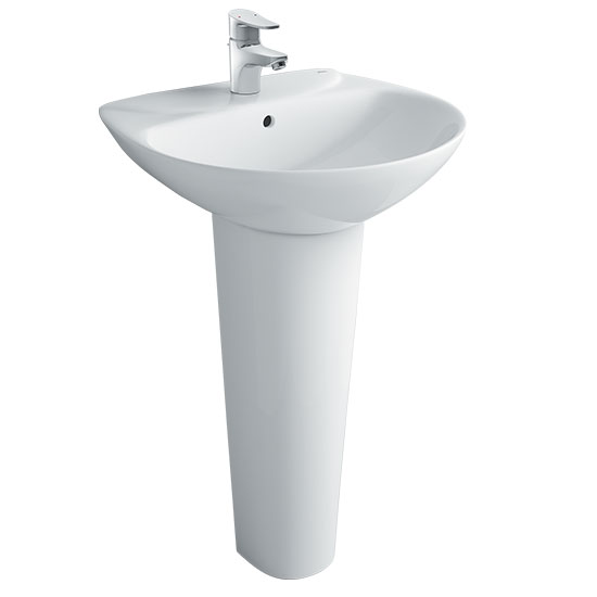 Chậu rửa mặt lavabo INAX AL-536V EC (3 lỗ) - Image 3