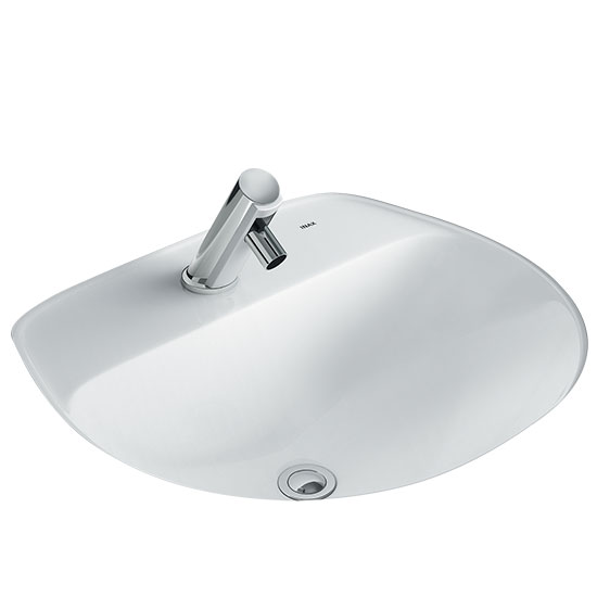 Chậu rửa mặt lavabo INAX AL-536V EC (3 lỗ) - Image 5