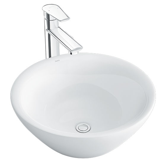 Chậu rửa mặt lavabo Inax AL-536V FC (1 lỗ) - Image 3