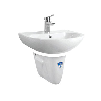 Chậu rửa mặt lavabo kèm chân lửng Saphias TS-203L1-TS-203T - Image 3