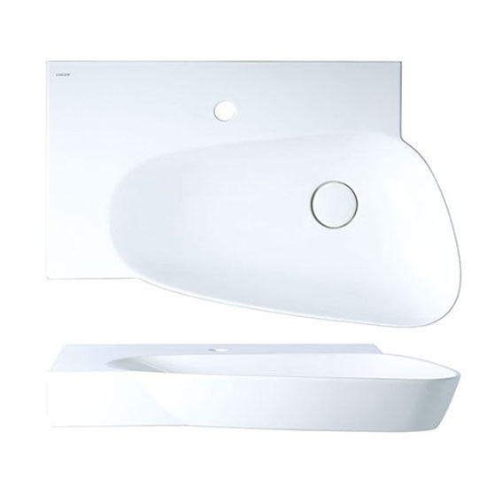 Chậu rửa mặt lavabo liền tủ CAESAR LF5024 - Image 6