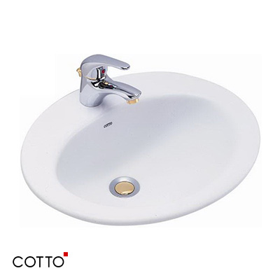 Chậu rửa mặt lavabo màu be mờ COTTO C00342 MIR - Image 5