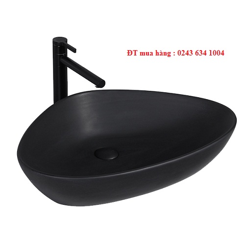 Chậu rửa mặt lavabo màu đen nghệ thuật 49938B - Image 6