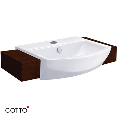 Chậu rửa mặt lavabo màu trắng COTTO C003417 - Image 3
