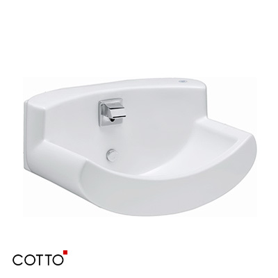 Chậu rửa mặt lavabo màu trắng COTTO C003437 - Image 4