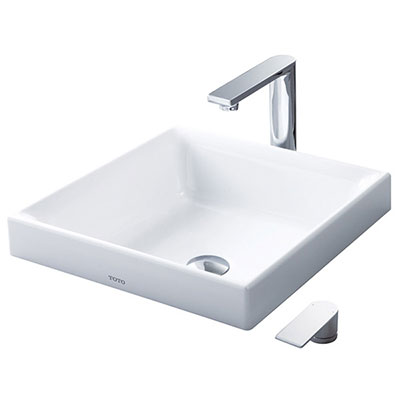 Chậu rửa mặt lavabo Toto màu trắng mờ LT1735#MW - Image 6