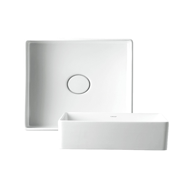 Chậu rửa mặt lavabo treo tường CAESAR F2270 - Image 4