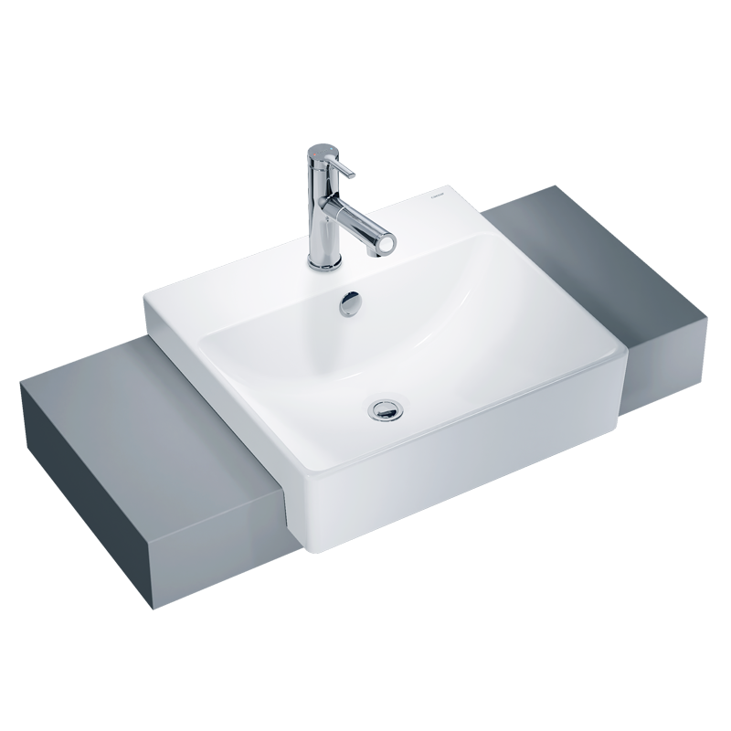 Chậu rửa mặt lavabo treo tường CAESAR L2360 - Image 5