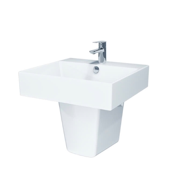 Chậu rửa mặt lavabo treo tường CAESAR L2360 - Image 6