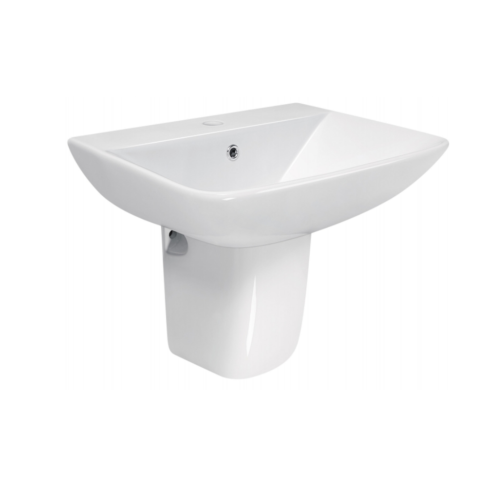 Chậu rửa mặt lavabo treo tường chân dài JOMOO 12803-1/11P-I011 - Image 4