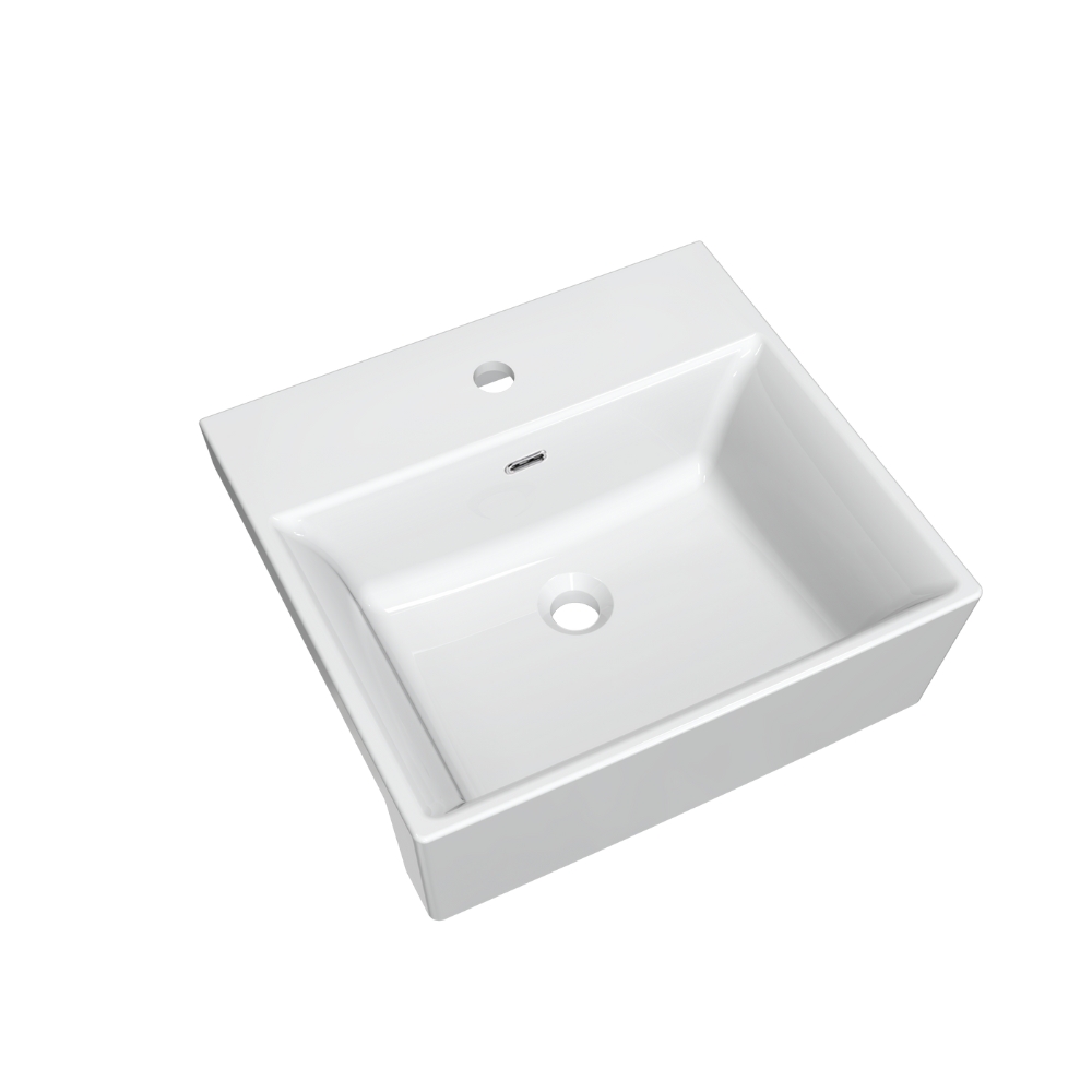 Chậu rửa mặt lavabo treo tường chân lửng JOMOO 12809-1/11P-I011 - Image 6
