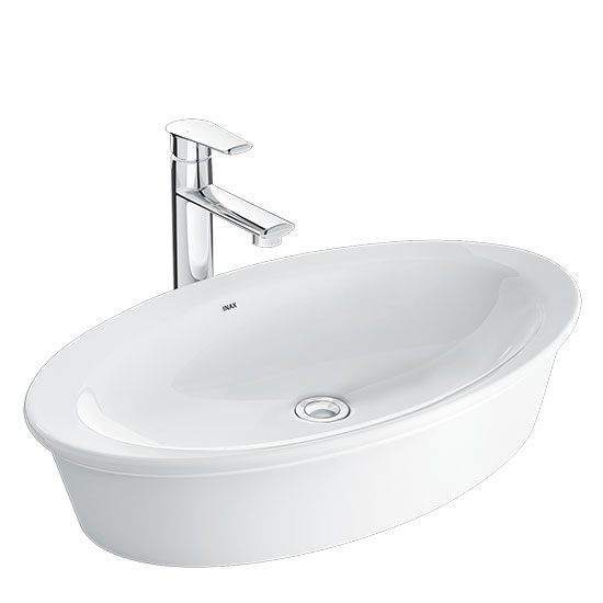 Chậu rửa mặt lavabo treo tường Inax AL-289VFC (Chậu 1 lỗ) - Image 4