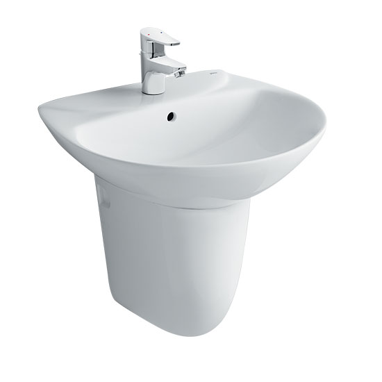 Chậu rửa mặt lavabo treo tường Inax L-289VEC (Chậu 3 lỗ) - Image 6