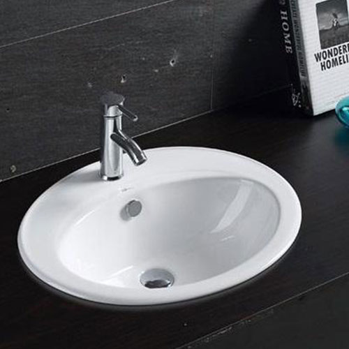 Chậu rửa mặt lavabo treo tường Vinaceta Long Hầu CI-04 (1 lỗ hoặc 3 lỗ) - Image 3