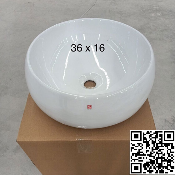 Chậu rửa mặt lavabo treo tường Vinaceta Long Hầu CI-04 (1 lỗ hoặc 3 lỗ) - Image 4