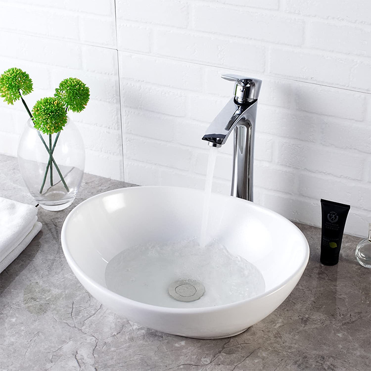 Chậu rửa mặt lavabo treo tường Vinaceta Long Hầu CI-06 - Image 3