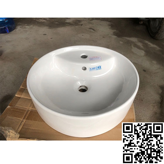 Chậu rửa mặt lavabo tròn dương bàn Minh Long T11 (380x380x130mm) - Image 3