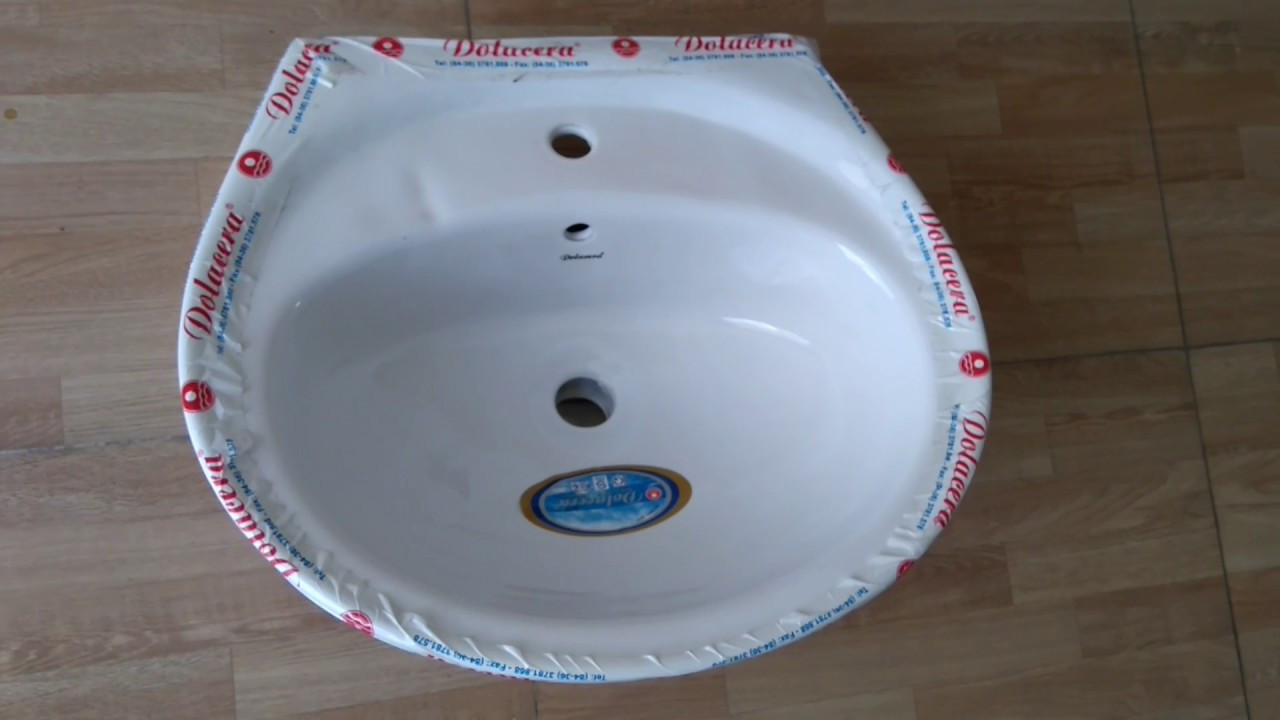 Chậu rửa mặt lavabo tròn dương bàn Minh Long T12 (360x360x160mm) - Image 6