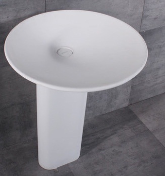 Chậu rửa mặt nghệ thuật chân đứng 16 (Chất liệu đá nhân tạo)
