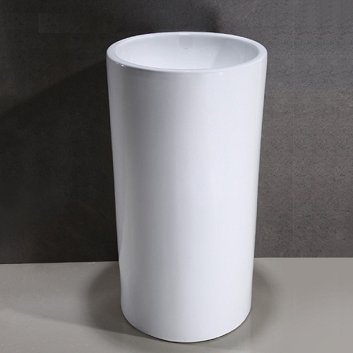 Chậu rửa mặt nghệ thuật chân đứng 16 (Chất liệu đá nhân tạo) - Image 3