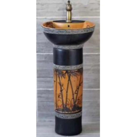Chậu rửa mặt nghệ thuật chân đứng C3964 - Image 4