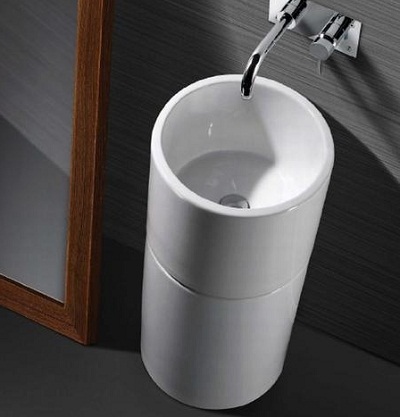 Chậu rửa mặt nghệ thuật chân đứng màu đen C3964B (Đặt hàng 10-20 ngày) - Image 5